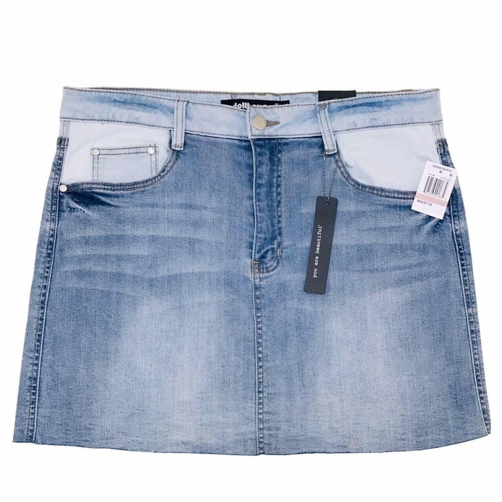 NWT Dollhouse Denim Jean Mini Skirt